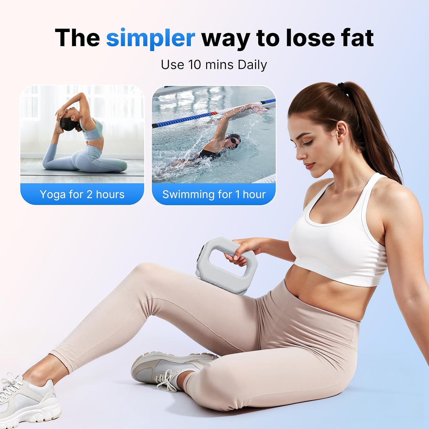 MERACH Vibration Plate for Lymphatic Drainage, 6-Level Portable Cordless Vibration, Multifunctional Full-Body Fascia Ring, Deep Tissue Percussive Massager for Weight Loss, Gift for Women